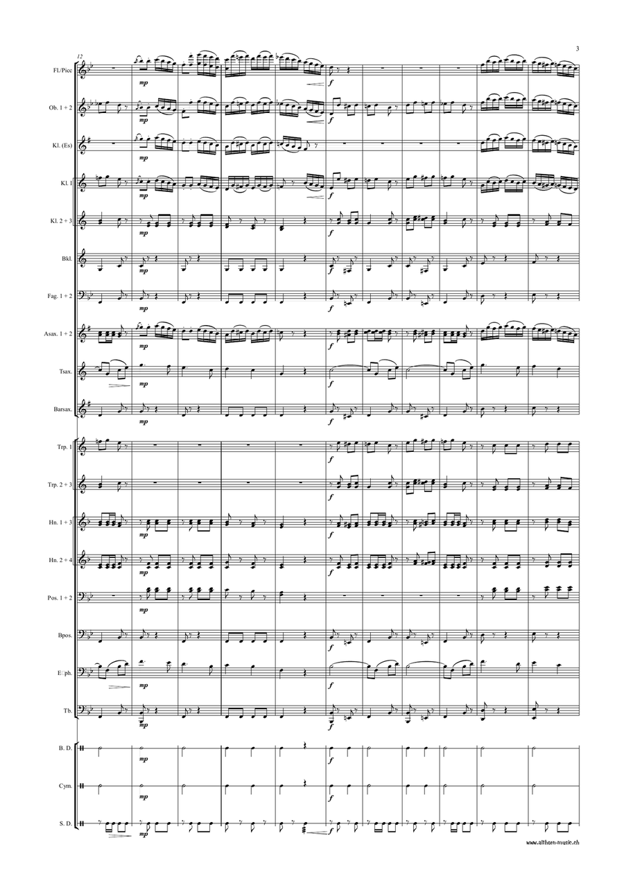 Berner Hopser - March Berner Hopser - March Concert Band scores gallery preview page 4