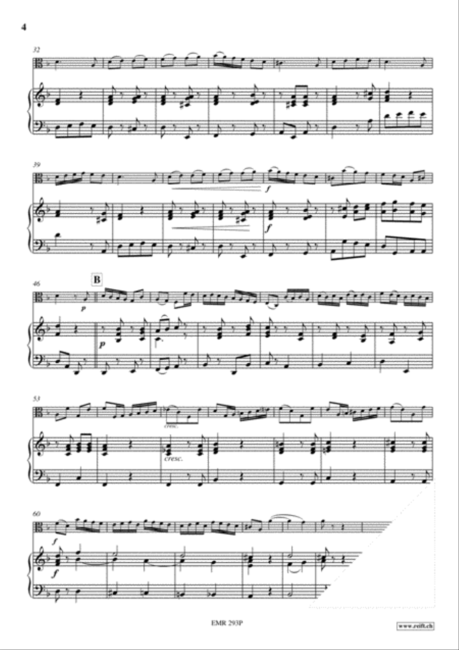 Andante & Allegro Spirituoso Viola scores gallery preview page 4