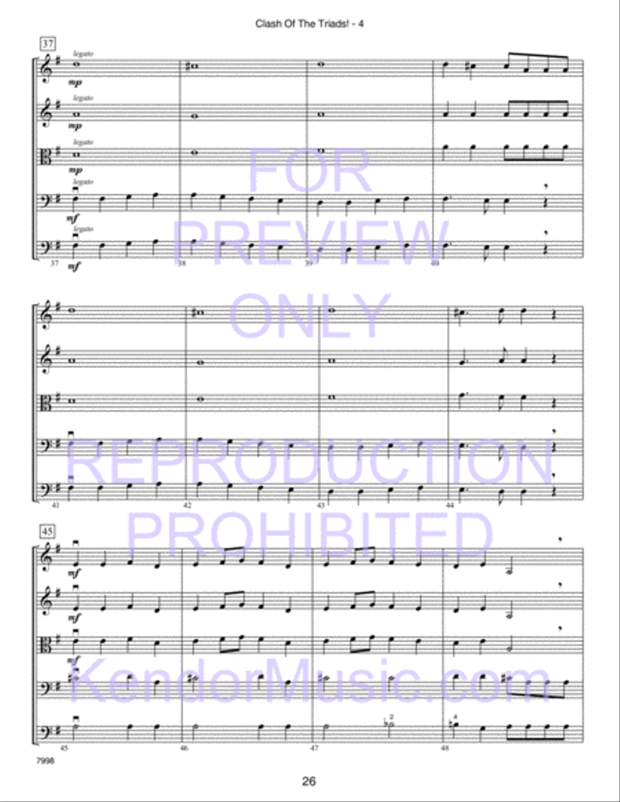 Kendor Concert Favorites, Volume 2 (Score) Score scores gallery preview page 31