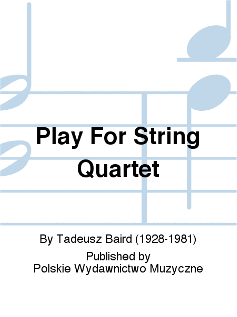 Play For String Quartet String Quartet scores gallery preview page 1