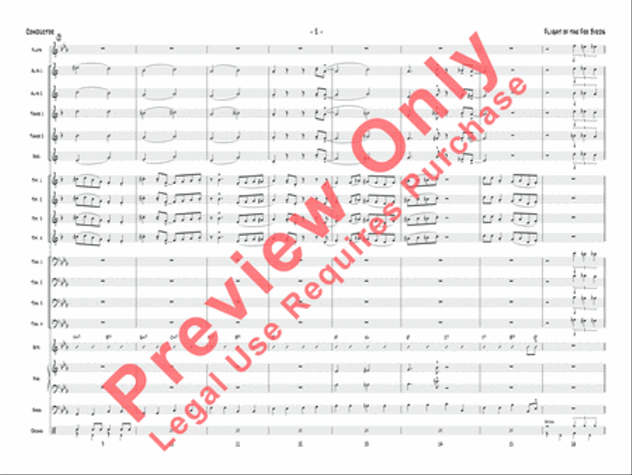 Flight of the Foo Birds Jazz Ensemble scores gallery preview page 19