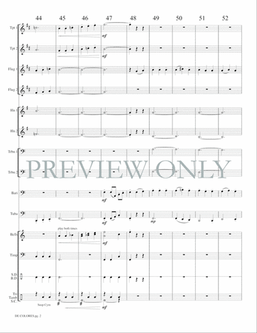 De Colores De Colores Small Ensemble scores gallery preview page 8