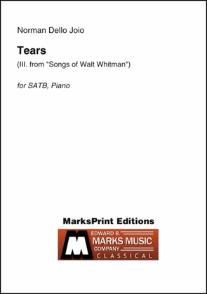Book cover for Tears (III. from "Songs of Walt Whitman")