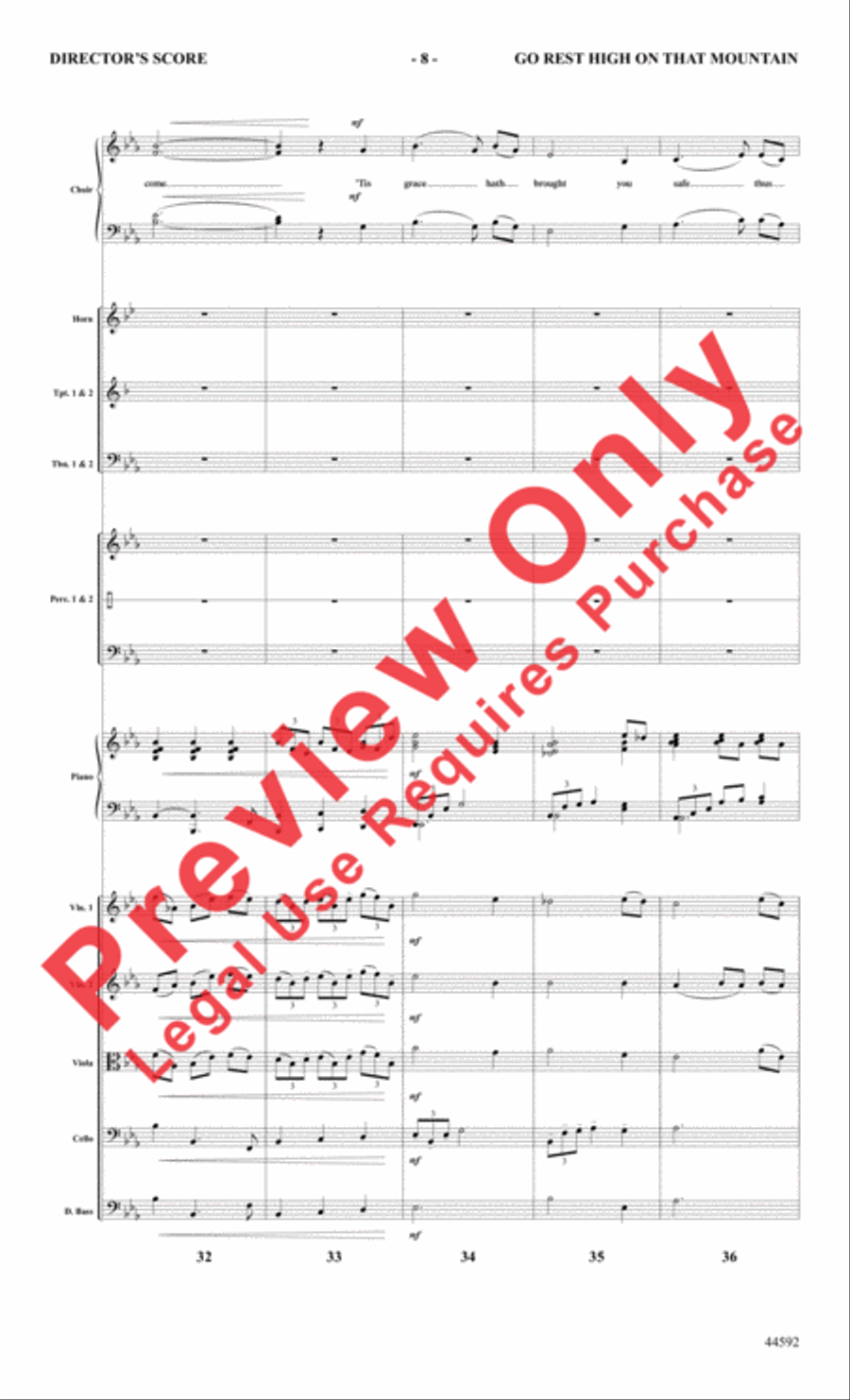 Go Rest High on That Mountain Choir scores gallery preview page 9