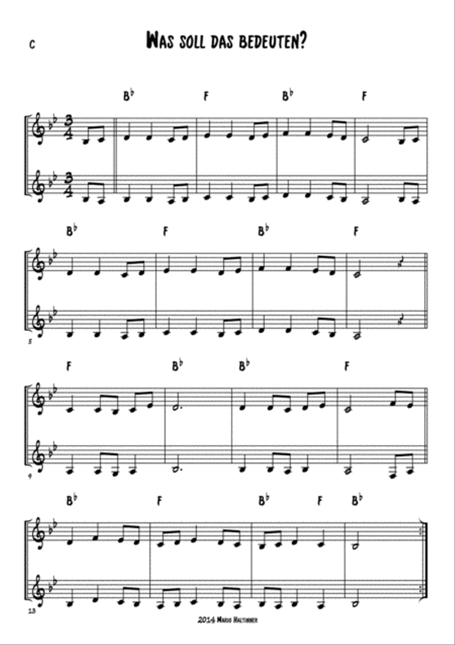 12 Christmas Carols for C-Instruments Small Ensemble scores gallery preview page 6