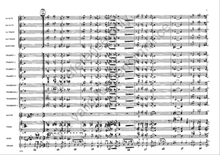 Midnight Bells Jazz Ensemble scores gallery preview page 3