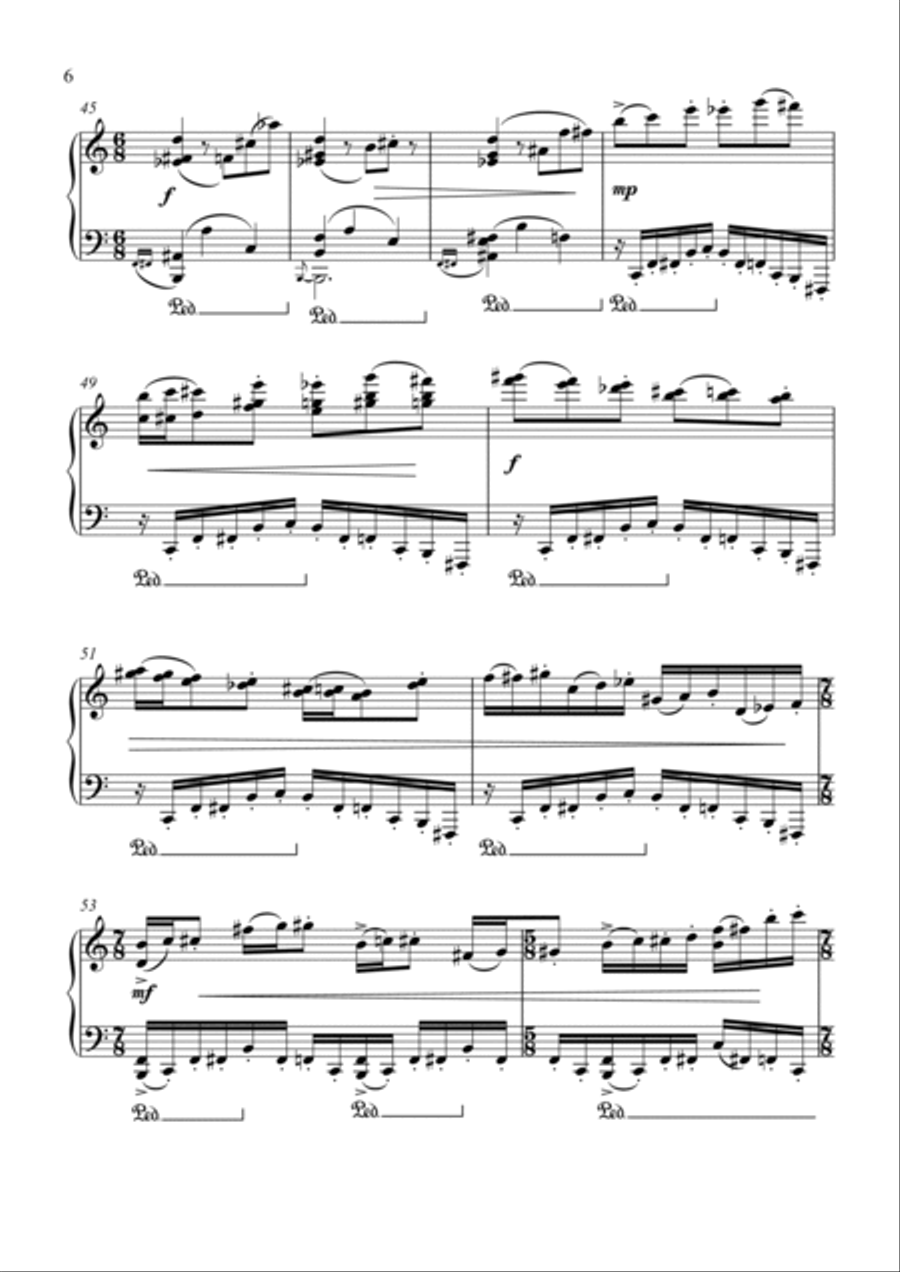 Incognito for Solo Piano Incognito for Solo Piano Piano Solo scores gallery preview page 6