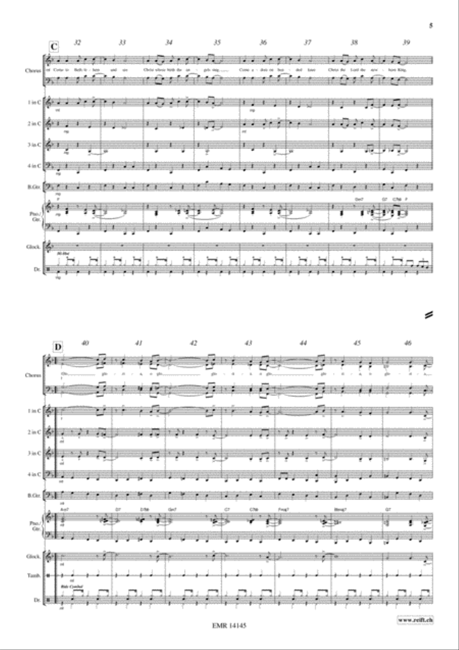 Christmas Glory Woodwind Quartet scores gallery preview page 6