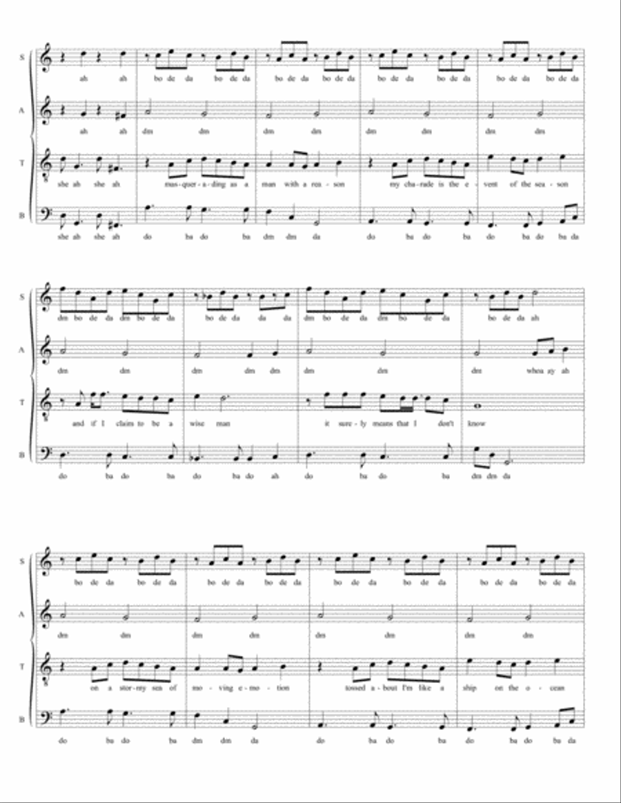 Carry On Wayward Son 4-Part scores gallery preview page 6