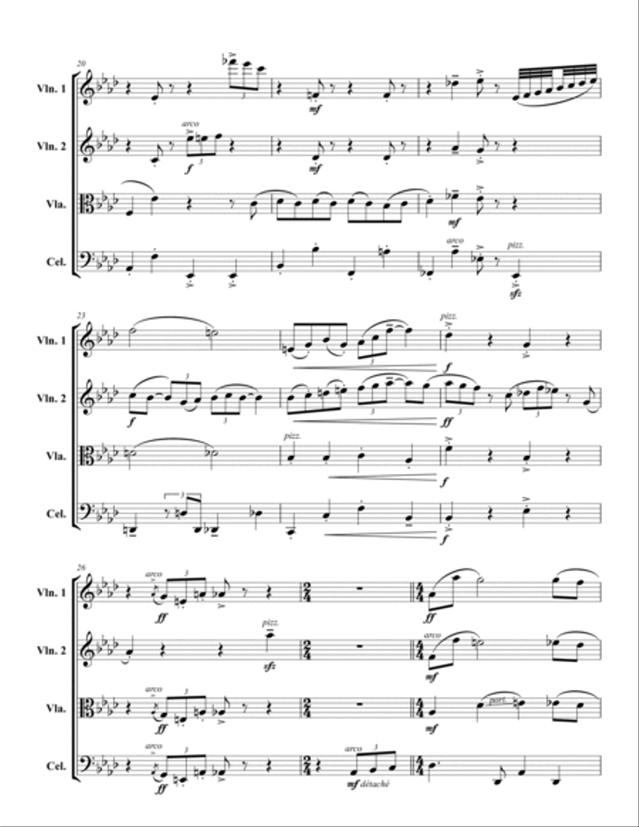 When I Am Older (from Frozen 2) - Conductor Score (Full Score) String Quartet scores gallery preview page 3