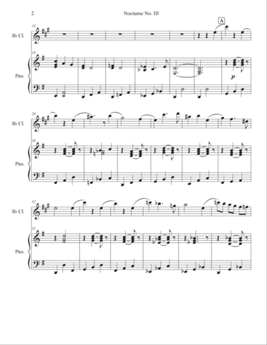 Nocturne No. 3 Nocturne No. 3 Chamber Music scores gallery preview page 2