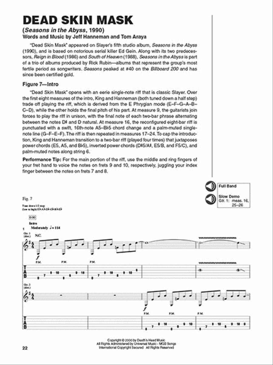 Slayer - Signature Licks Electric Guitar scores gallery preview page 4