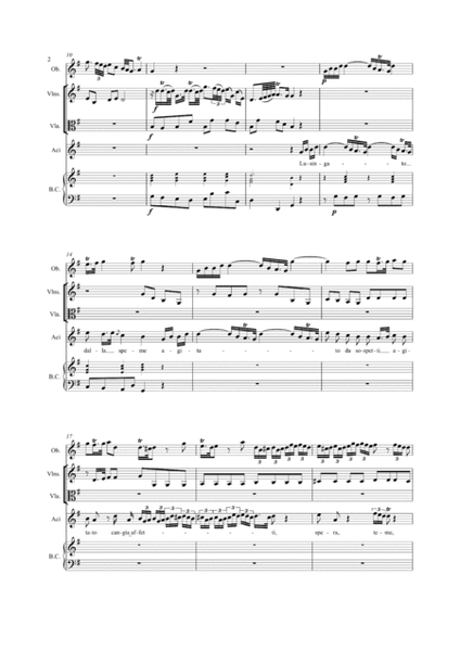 "Lusingato dalla speme" from the opera "Polifemo" by Nicola Porpora - Score Only