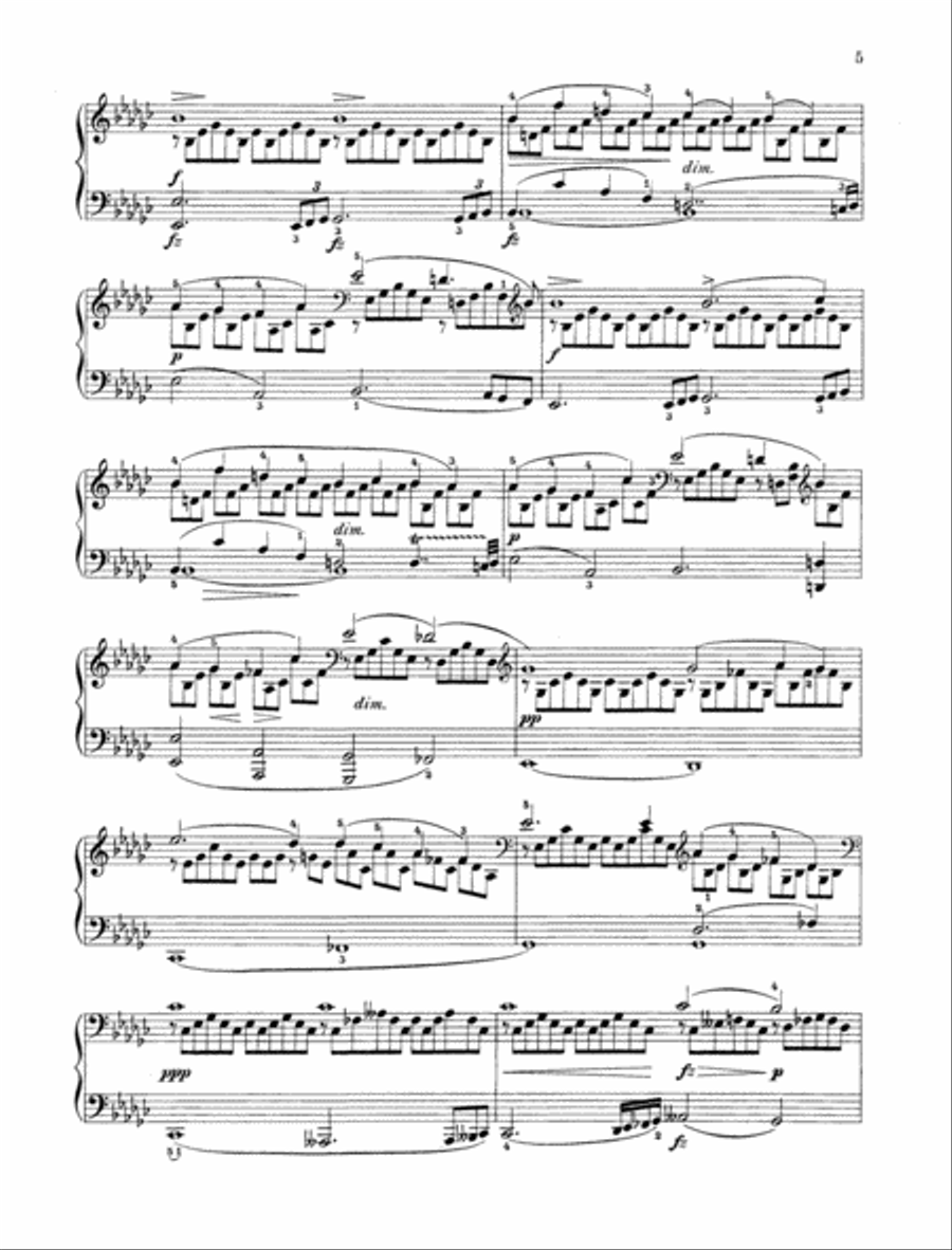 Impromptu, Op. 90 D 899 No. 3 Piano Solo scores gallery preview page 3