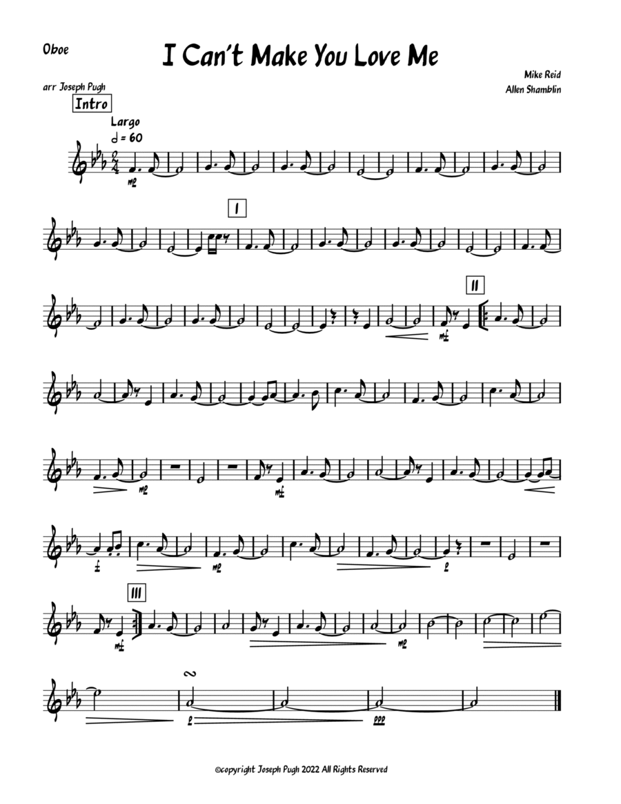 I Can't Make You Love Me I Can't Make You Love Me Woodwind Quintet scores gallery preview page 1