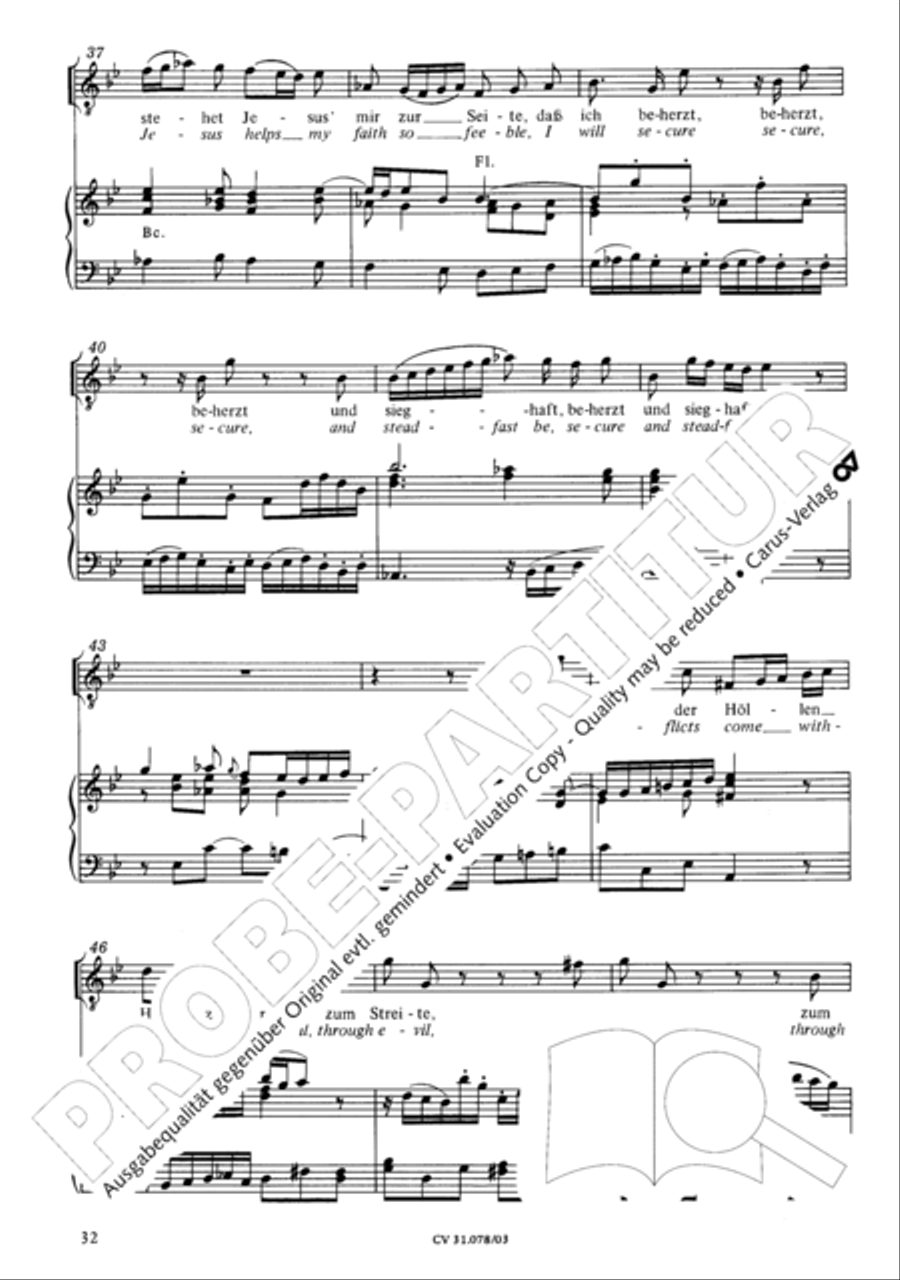 Jesus, you have freed my spirit (Jesu, der du meine Seele) 4-Part scores gallery preview page 33