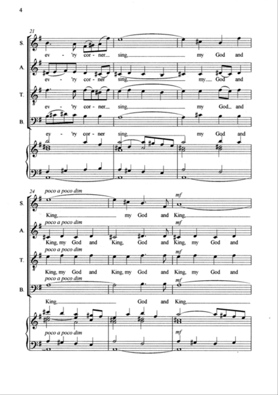 Let All the World 4-Part scores gallery preview page 6