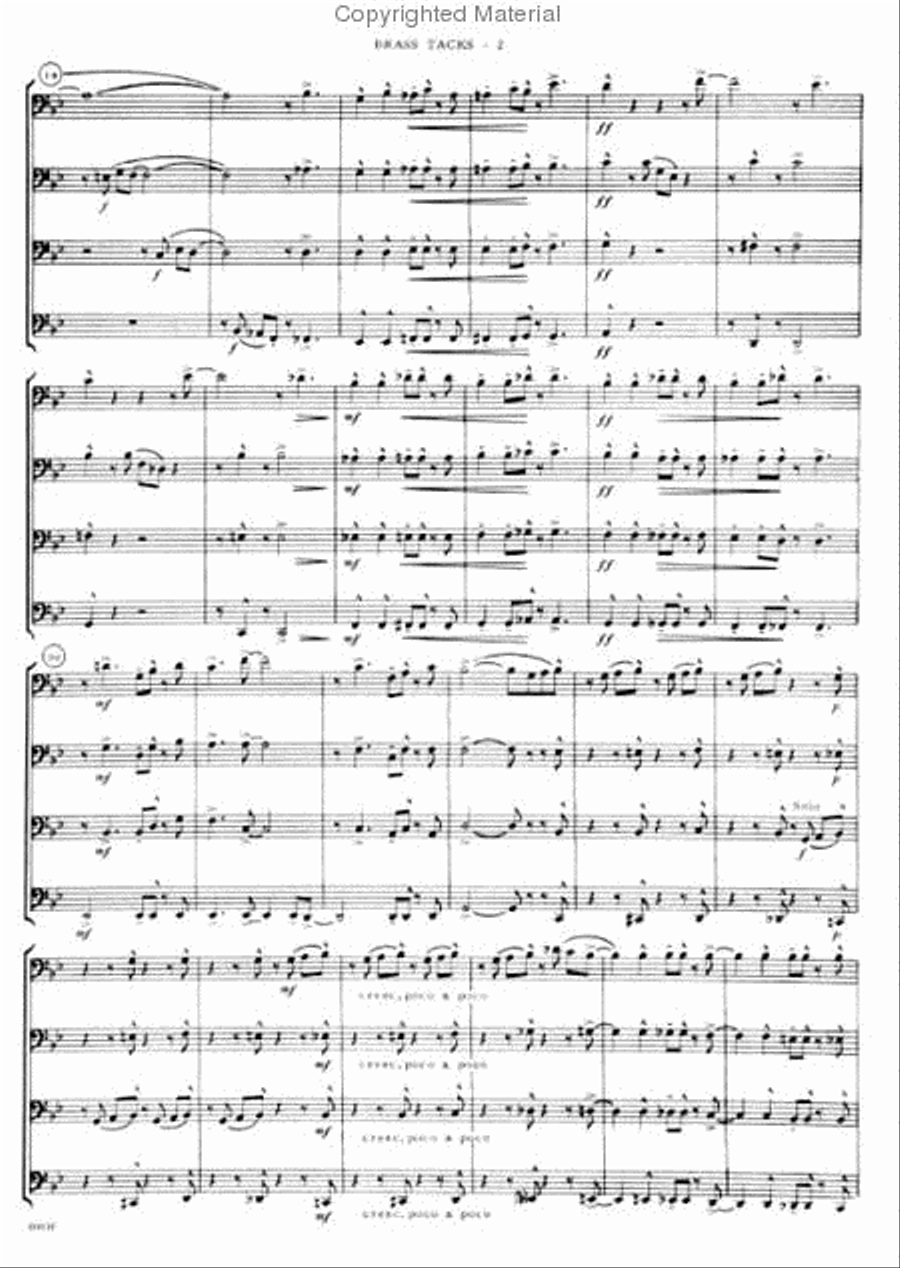 Brass Tacks Brass Quartet scores gallery preview page 3