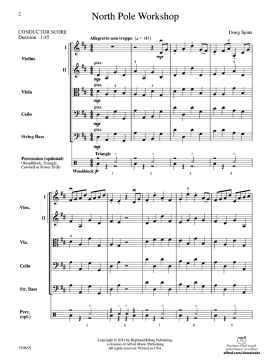 North Pole Workshop String Orchestra scores gallery preview page 2