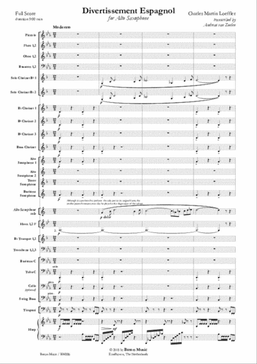 Divertissement Espagnol Concert Band scores gallery preview page 2