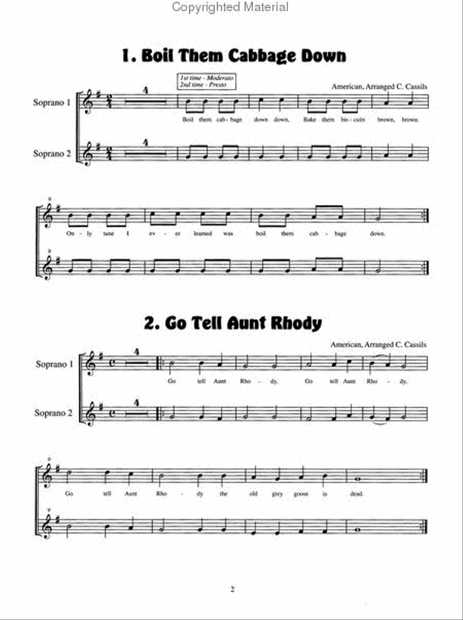 Favorite Folksongs, Volume 1 Recorder scores gallery preview page 2