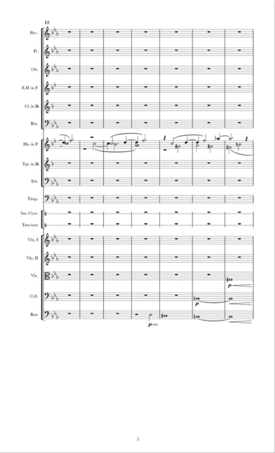 Madrigal, for Orchestra (SCORE) Choir scores gallery preview page 6