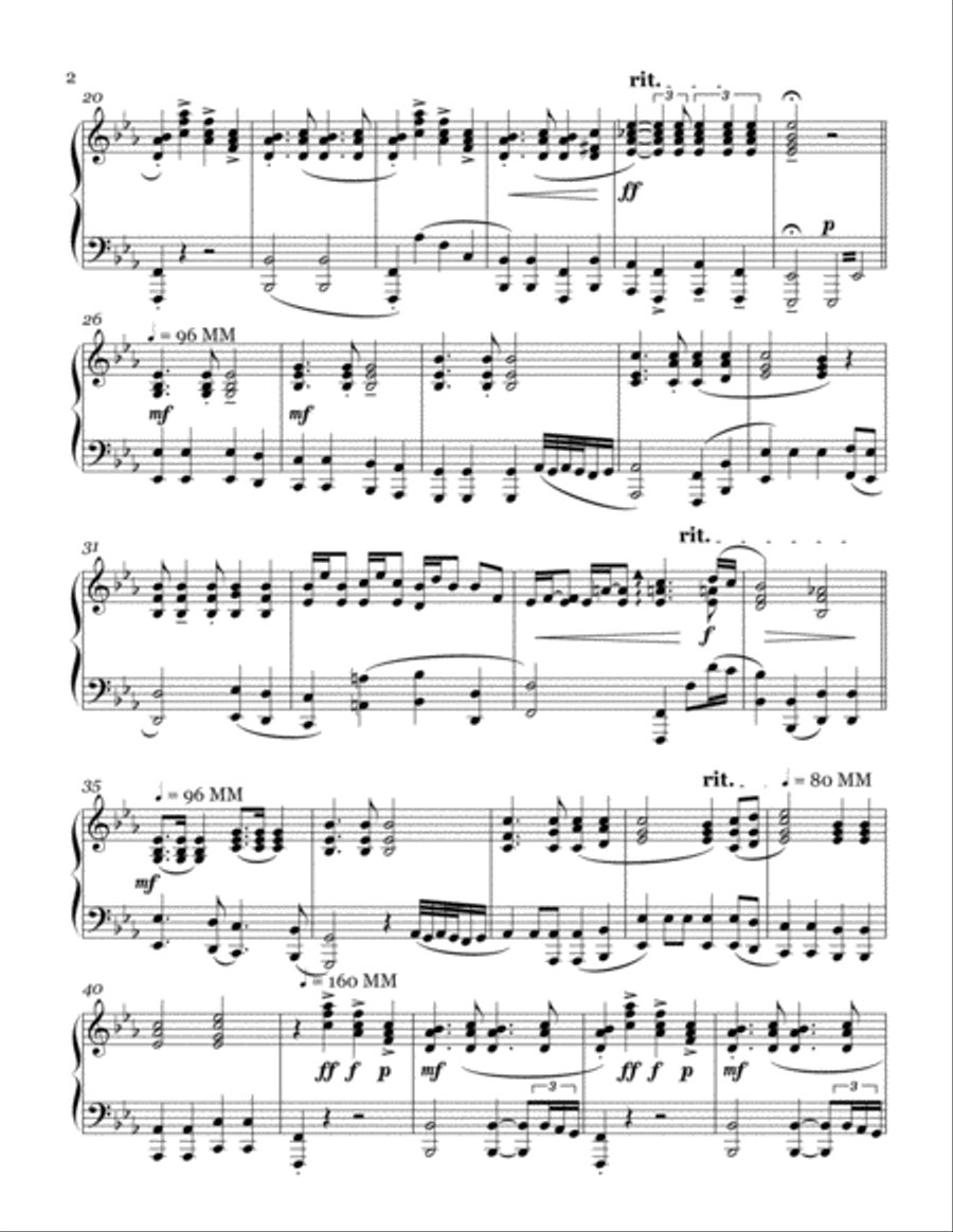 Raphael's Angels Sing and Dance Around the Mountain of the Lord Piano Solo scores gallery preview page 2