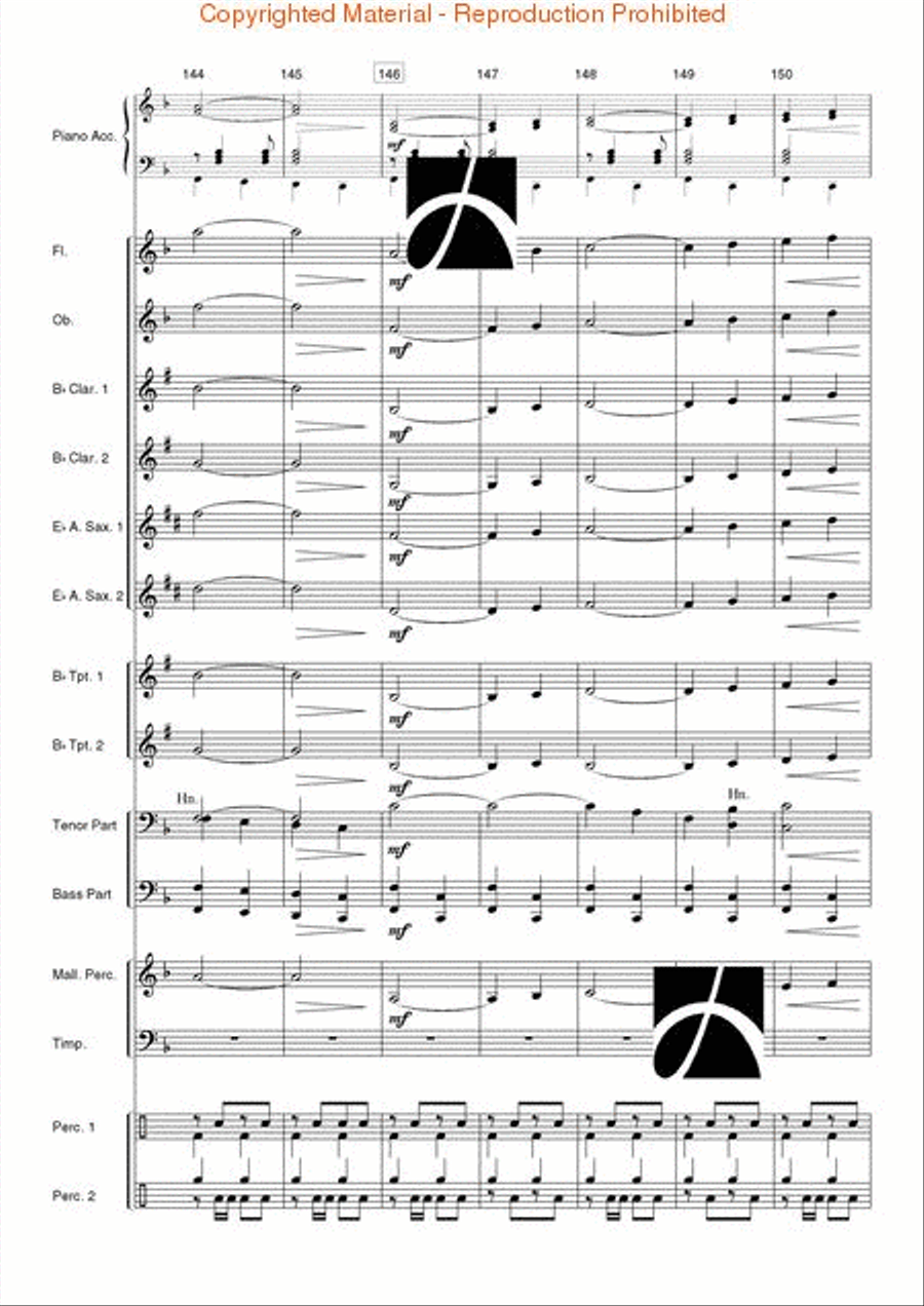 Spanish Overture Concert Band scores gallery preview page 28