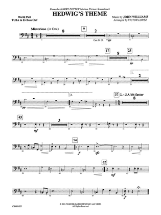 Hedwig's Theme (from Harry Potter): (wp) E-flat Tuba B.C.