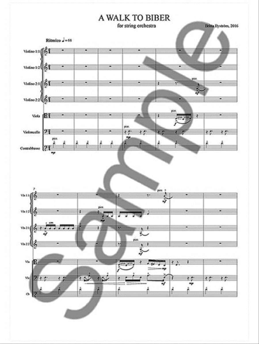 Two Walks String Orchestra scores gallery preview page 3