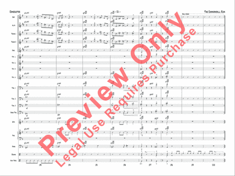 The Cannonball Run Jazz Ensemble scores gallery preview page 26