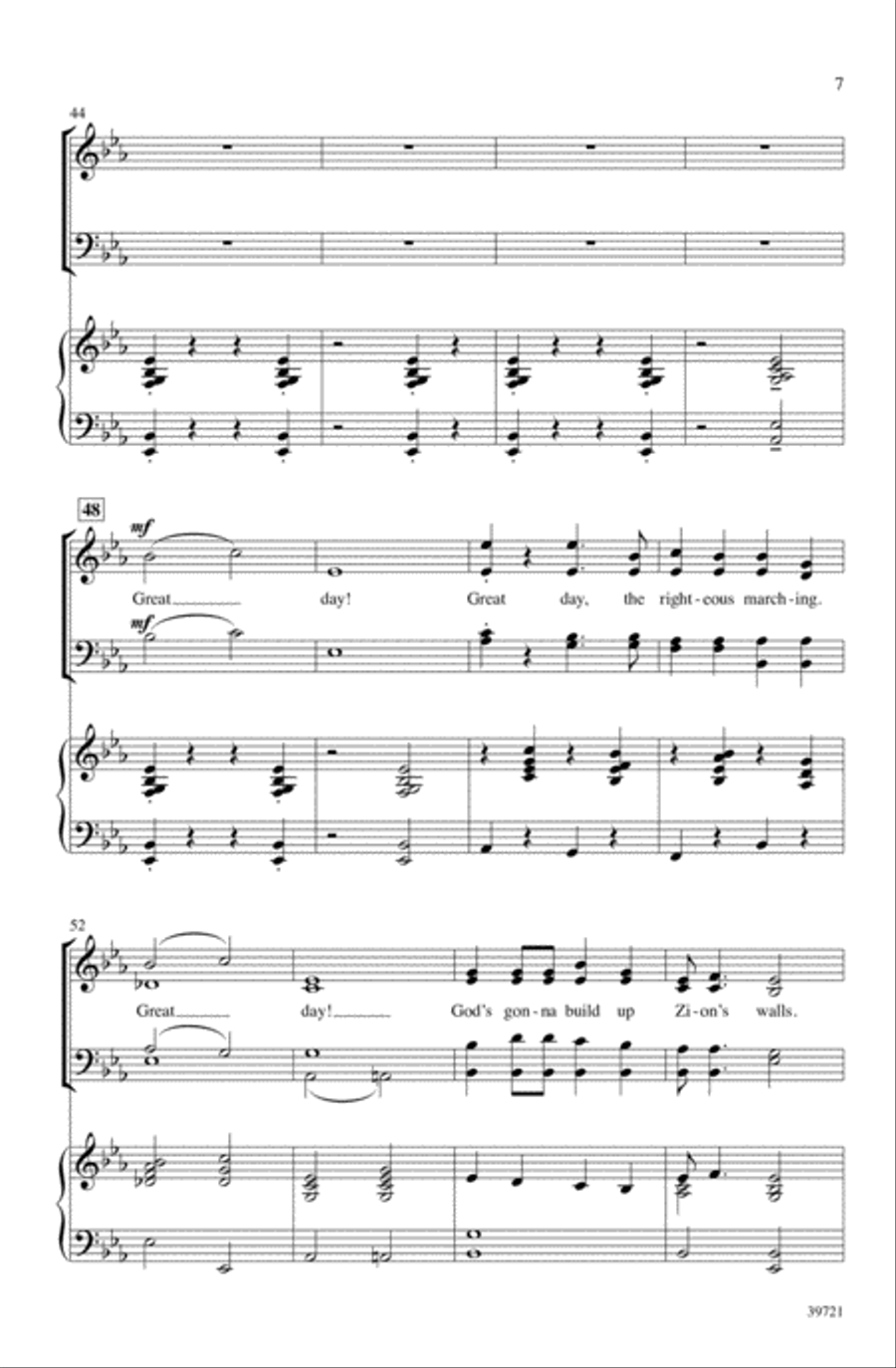Great Day! Great Day! Choir scores gallery preview page 6