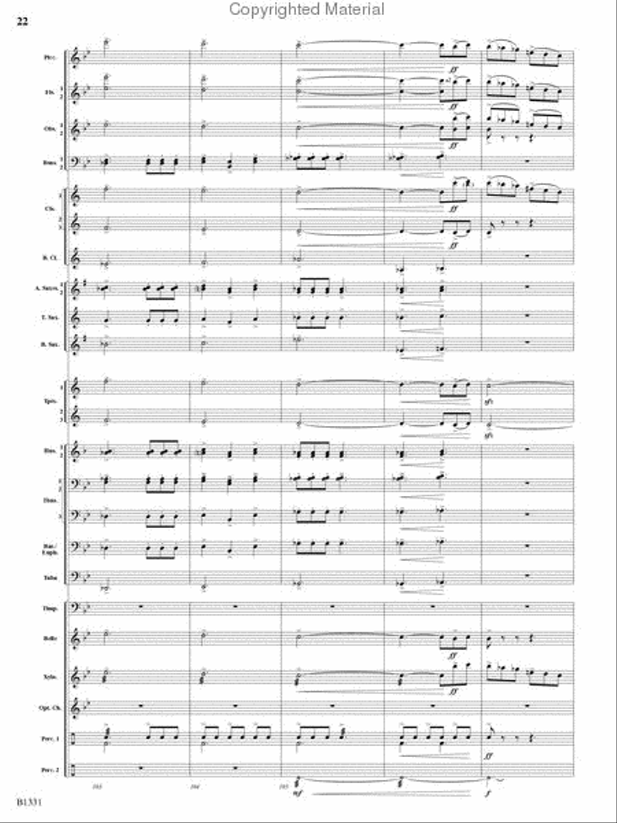 March Jubiloso Concert Band scores gallery preview page 20