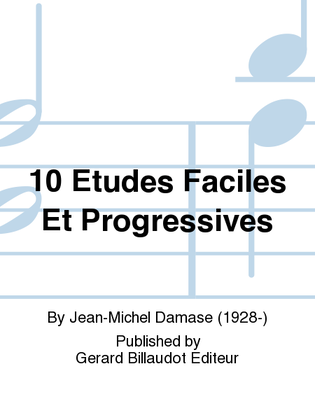 Book cover for 10 Etudes Faciles Et Progressives