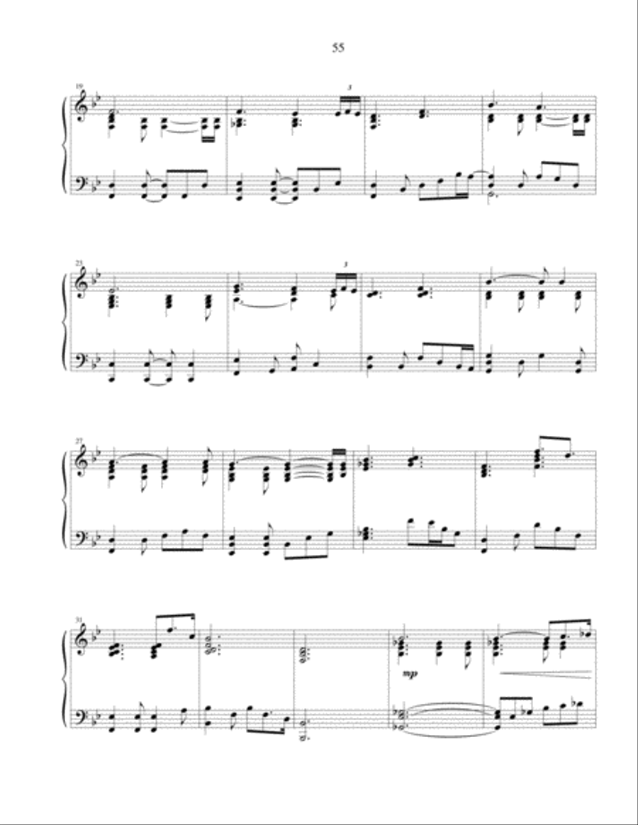 Evening Lullaby - original piano solo Piano Solo scores gallery preview page 3