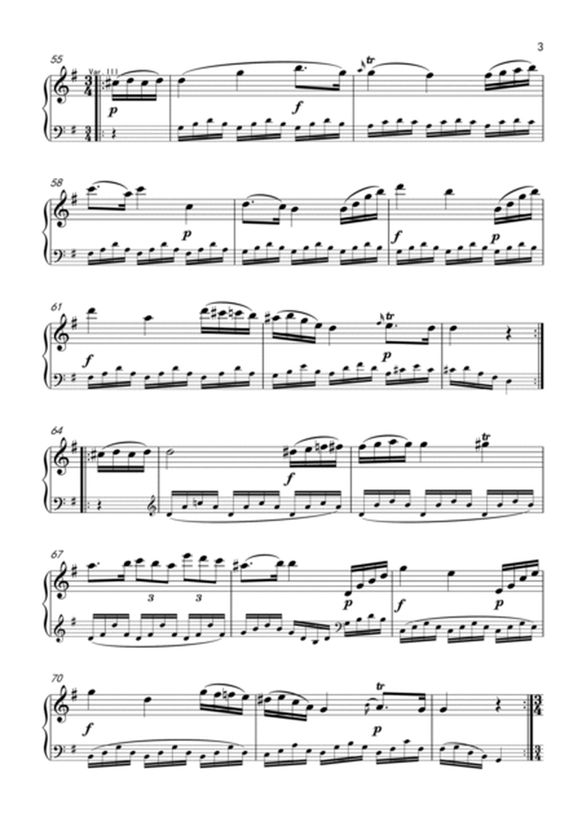 Mozart K.180/K180-Variations on 'Mio caro Adone' from 'La fiera di Venezia' image number null