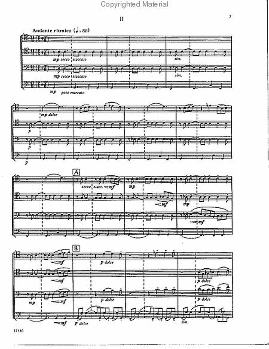 Quartet '74 for Trombone Quartet