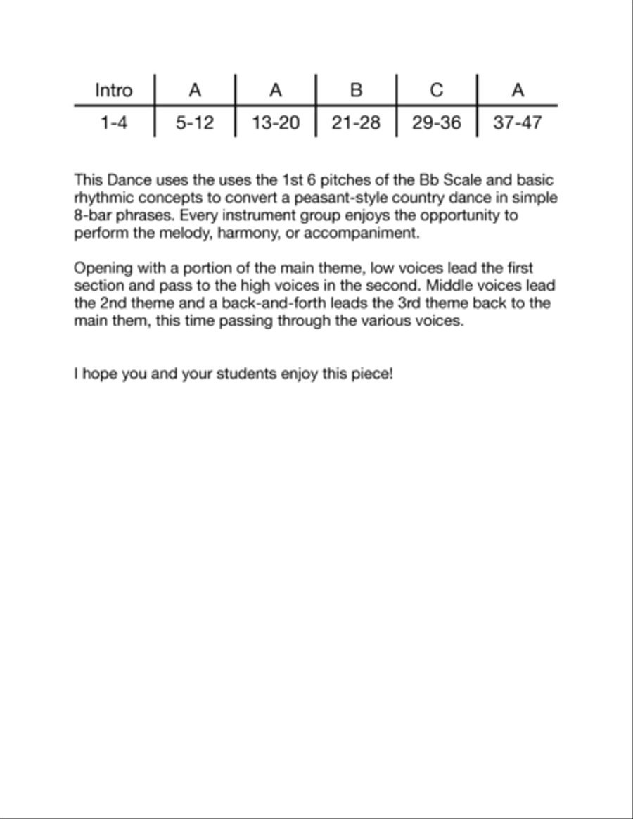 Dancing Song Concert Band scores gallery preview page 3