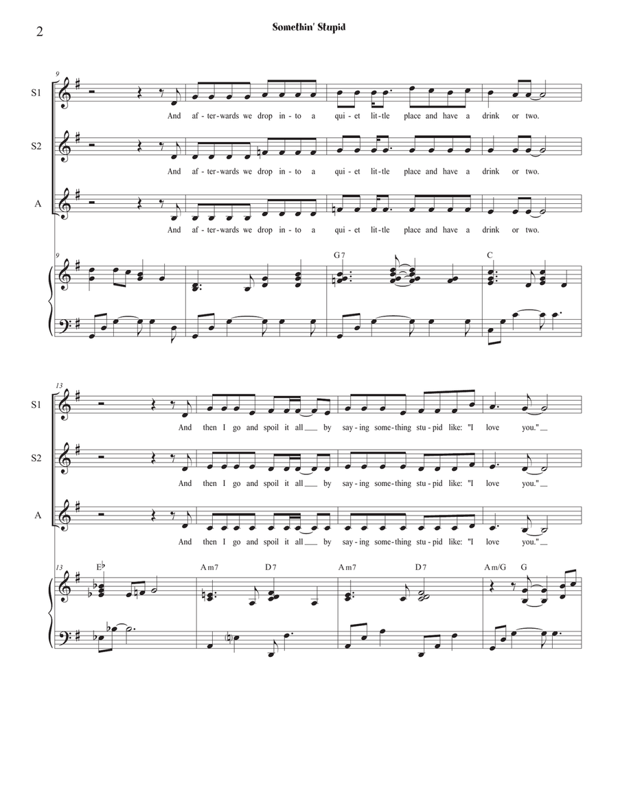 Somethin' Stupid SSA scores gallery preview page 2