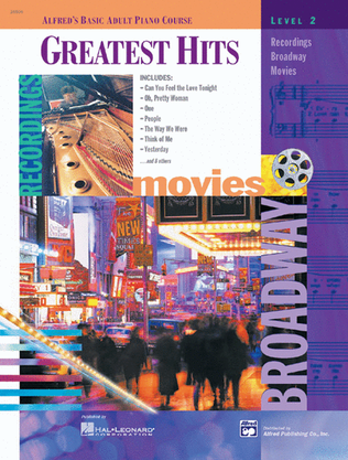 Book cover for Alfred's Basic Adult Piano Course Greatest Hits, Book 2