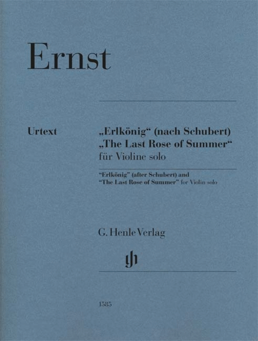 “Erlkönig” (After Schubert) and “The Last Rose of Summer” Violin Solo scores gallery preview page 1