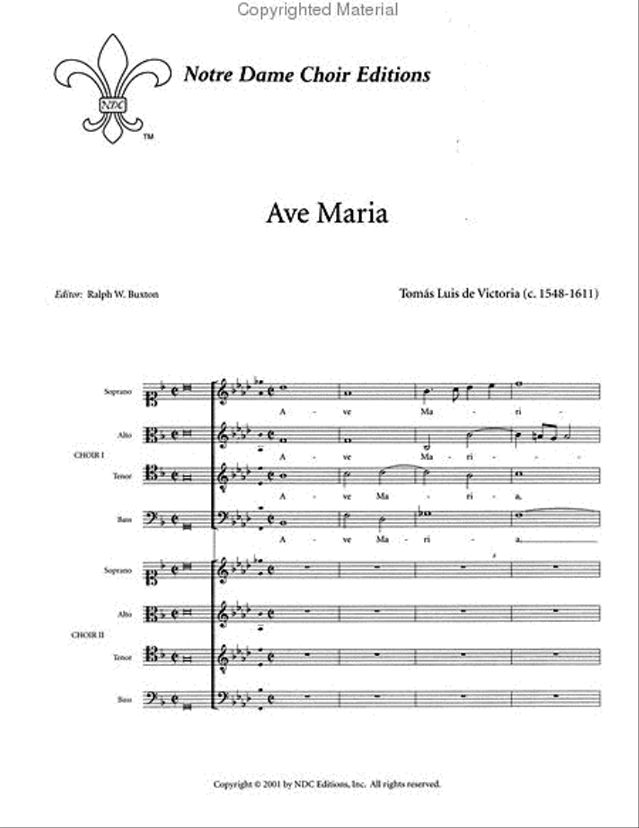 Ave Maria 4-Part scores gallery preview page 2