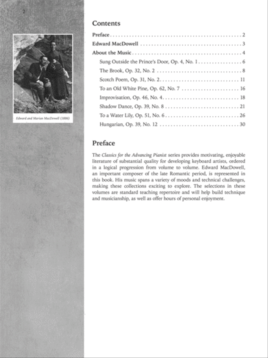 Classics for the Advancing Pianist: Edward MacDowell 1-3 (Value Pack) Piano Solo scores gallery preview page 6