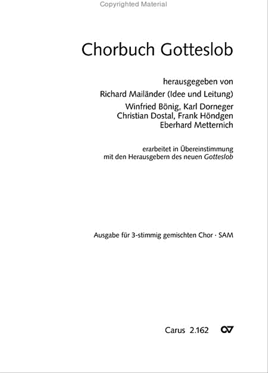 Chorbuch Gotteslob SAM 3-Part scores gallery preview page 2