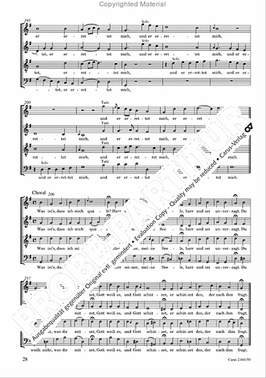 Motets and arias for choirs collected and edited by Johann Adam Hiller, vol. 5 Voice Solo scores gallery preview page 29