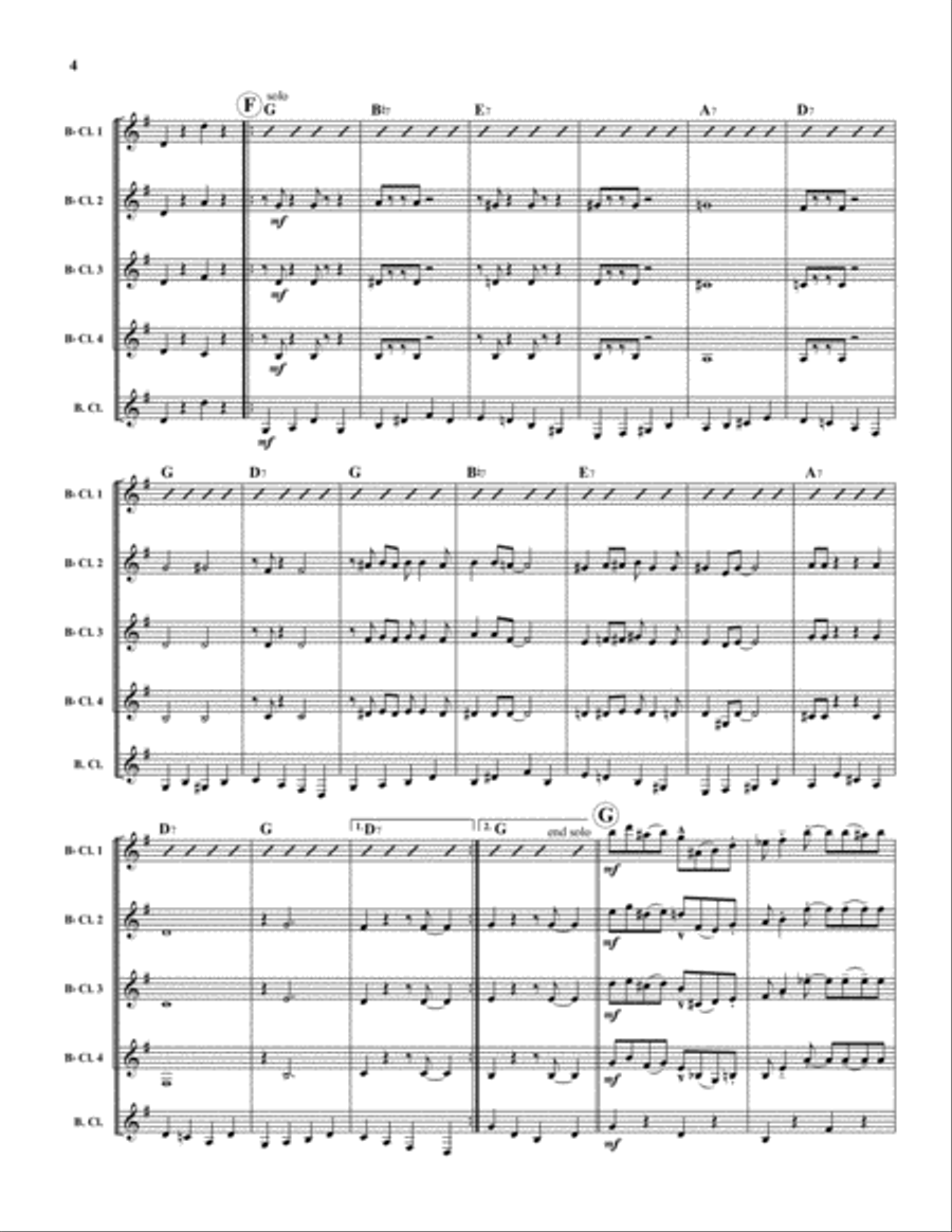 Clarinet Marmalade Clarinet Marmalade Large Ensemble scores gallery preview page 4