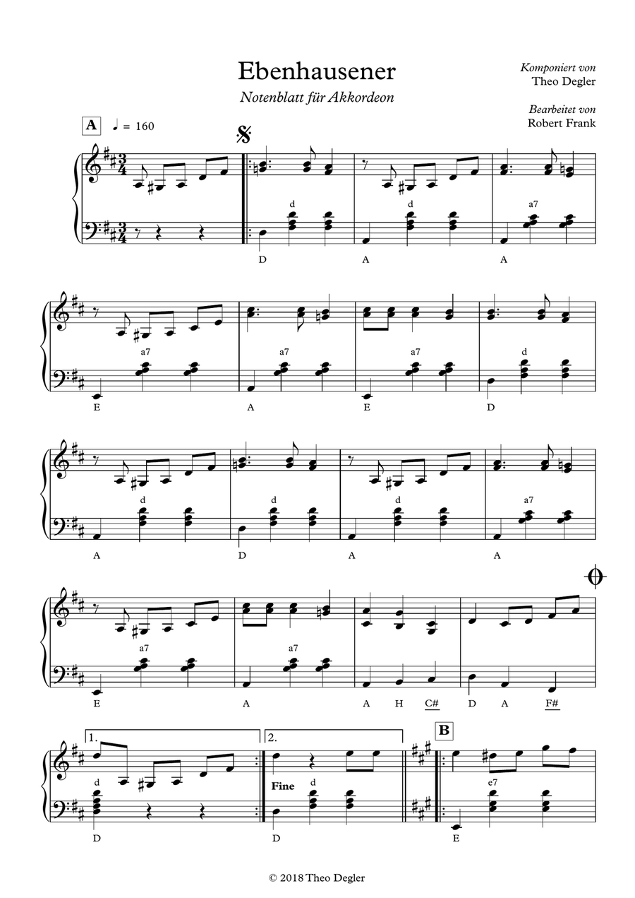 Ebenhausener Polka Accordion scores gallery preview page 1
