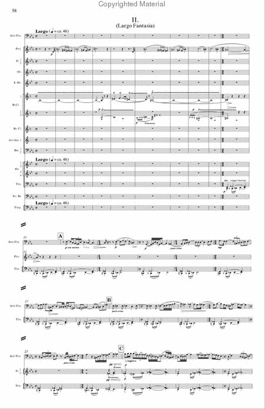 Concerto for Tuba and Wind Band Concert Band scores gallery preview page 10