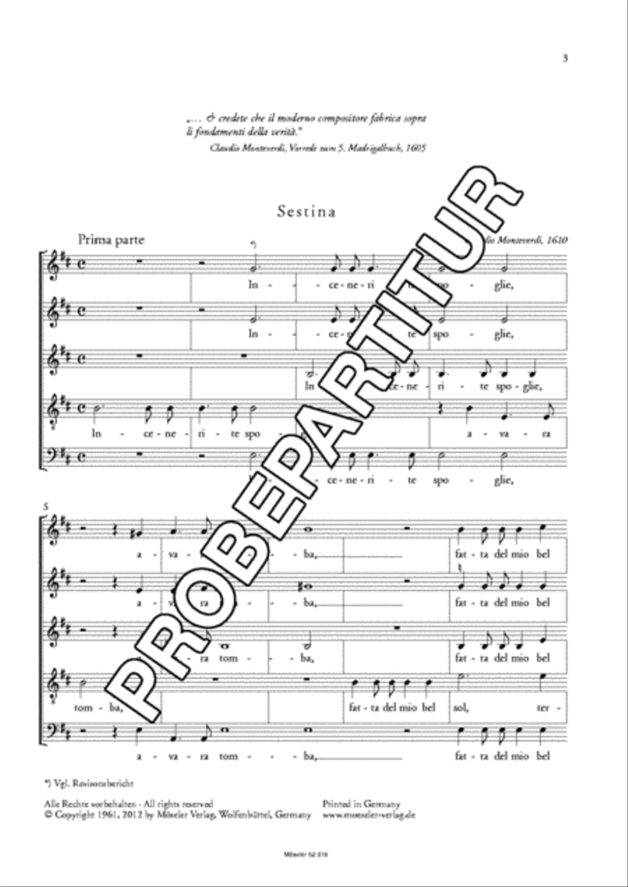 Sestina Sestina SSATB scores gallery preview page 4