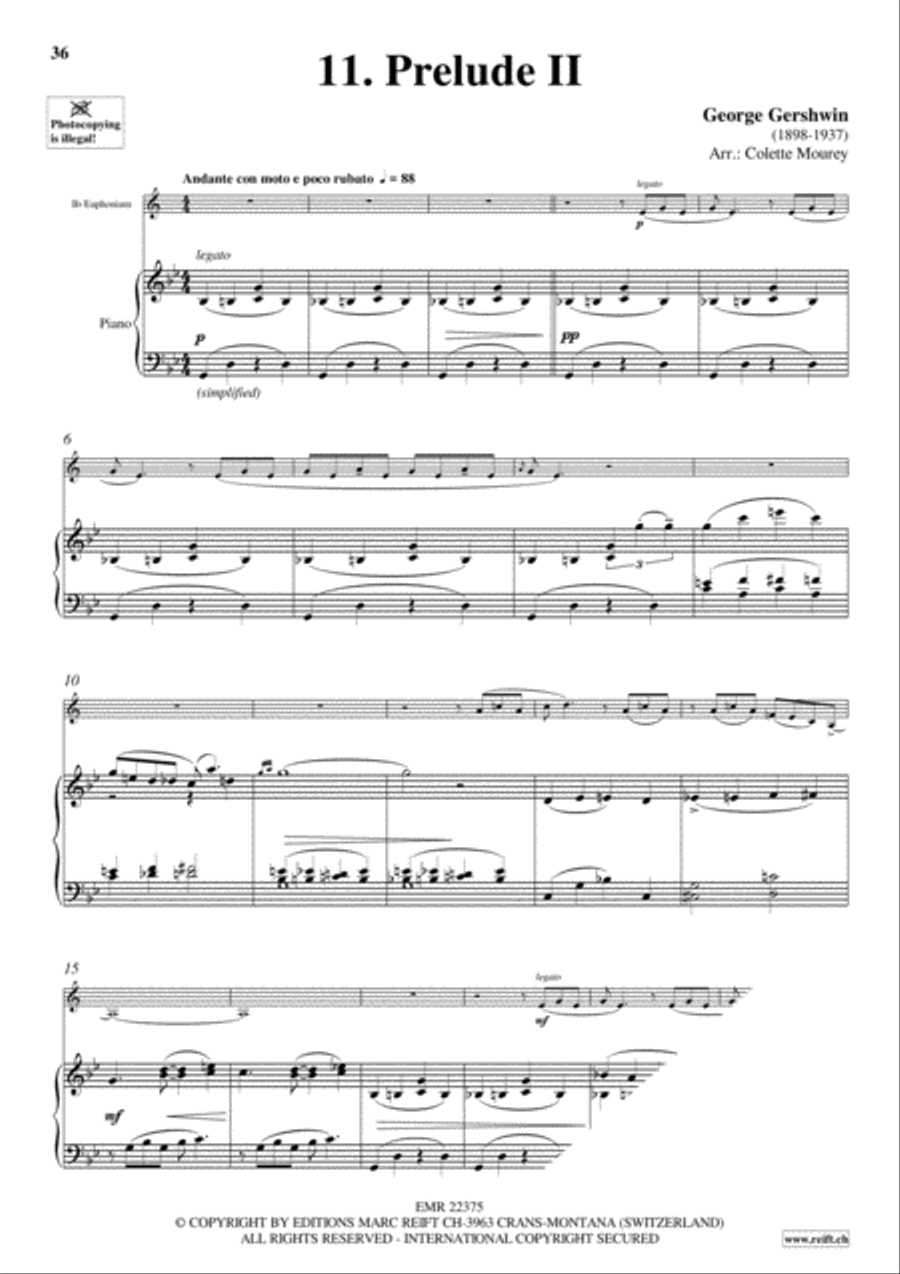 Gershwin 20 Greatest Hits Euphonium scores gallery preview page 13